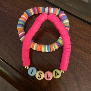 Custom Clay Bead Bracelets